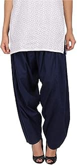 Hanu Creations Women's Cotton Traditional Handmade semi patiala Salwar pants