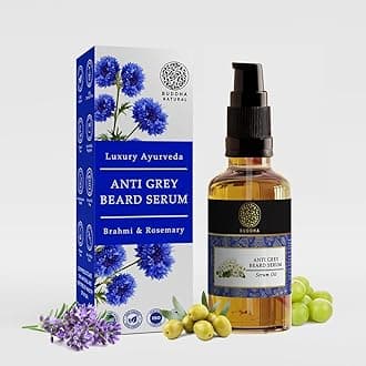 Beard Grey Serum Oil (25 ml) | Grey Beard Oil for men | Non-Sticky with Almond Oil, Amla | Shiny Nourished Beards