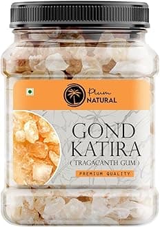 Gond Katira Pure (Edible Gum) | Tragacanth Gum | High Cooling Properties Herbal Food | Super Food | Almond Gum Badam Pisin (200gm)