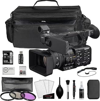 PXW-Z200 4K 1" CMOS Sensor XDCAM Camcorder Bundle with 64GB SDXC Memory Card + Camera Bag + 3-Piece Filter Set + Photo Starter Kit + Cleaning Cloth (6 Items)