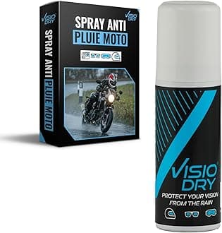 Anti-Rain Motorcycle Helmet Visor Glasses Aerosol Spray 35 ml. Repels Water.
