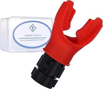 Respiratory Trainer | Compact Exercise Device with Adjustable Resistance | Improve Capacity | EnhanceMuscle Training | Pure Silicone | Easy to Clean