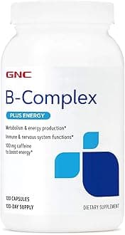 GNC B-Complex Plus Energy | Metabolism & Energy Production | 120 Count