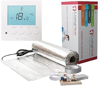 Underfloor Heating Kit for Under Laminate & Wood Floors, Electric 150w /m² with M5 Manual Thermostat, 1.5/m²