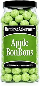 Apple Bonbons (605g) Original Apple-Flavoured Bonbons in a Gift Jar By Bentley & Ackerman's Sweet Shop. Vegetarian