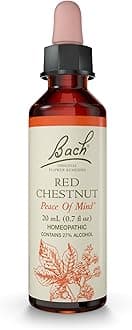 Bach Original Flower Remedies, Red Chestnut - Peace of Mind - Natural Homeopathic Flower Essence for Emotional Balance - Vegan, Gluten Free, Sugar Free - 20mL Dropper