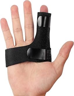 Finger Braces, Trigger Finger Splints for Straightening, Broken Finger Straighteners Provide Support and Relieve Pain - Black