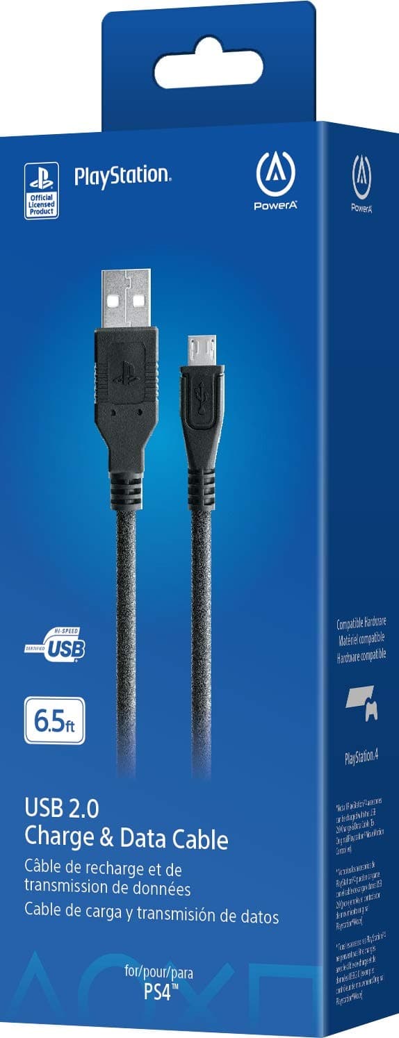 PowerA USB Charging Cable for Playstation 4