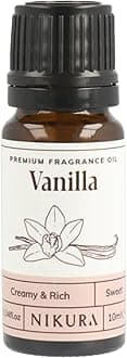 Vanilla Fragrance Oil - 10ml | Perfect for Soap Making, Candle Making, Wax Melts, Diffuser | Great for use in Bath Bombs, Perfume Oil, Perfume Scents, Potpourri | Vegan & UK Made