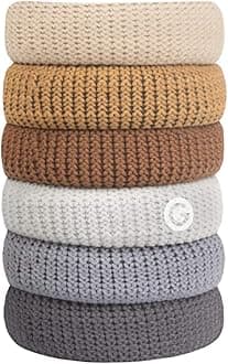 GIMMEBands Thick Fit Hair Ties | No Break Microfiber Thick Hair Elastics | A Firm Yet Gentle All Day Hold with No Snagging, Dents, or Breakage | Choco