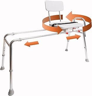 Transfer Bench with Molded Swivel Seat / Back Size: X-Long