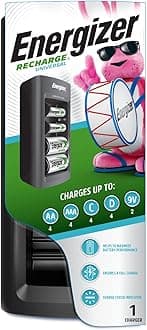 Recharge Universal Charger charges 8 AA/AAA, 4 C/D or 1 9V NiMH Batteries