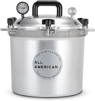 All American 1930: 21.5qt Pressure Cooker/Canner (The 921) - Exclusive Metal-to-Metal Sealing System - Easy to Open & Close - Suitable for Gas, Electric, or Flat Top Stoves - Made in the USA