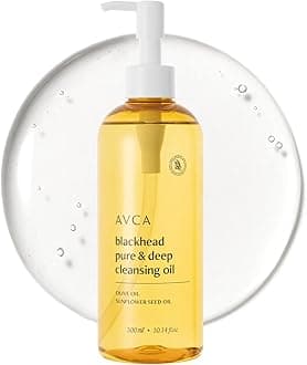 Blackhead Remover Cleansing Oil 10.14 fl oz (300 ml) – Makeup & Sebum-Dissolving Cleanser, PHA Gentle Exfoliator, Lightweight Pore Care, Korean Skincare for Normal & Oily Skin
