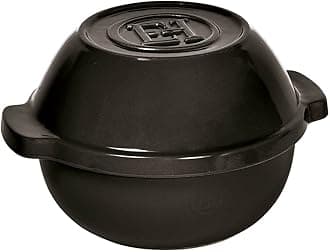 Made In France Bread Pot/Potato Pot, 9.5"", Charcoal