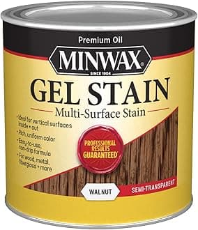 Minwax 260604444 Gel Stain, Walnut, 1/2 Pint