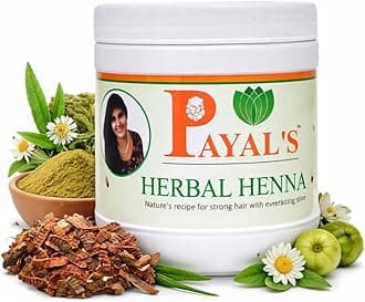 Payal's Herbal Henna Powder for Hair Colour | Natural Mehandi for burgundy colour Hair Coverage | Chemical-Free, Ammonia-Free Hair Dye | For Men & Women | 500g