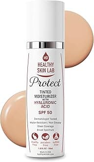 Protect Tinted Moisturizer SPF 50, Sheer Universal Tint, Lightweight Hydrating Mineral Sunscreen for Face, Hyaluronic Acid, Broad Spectrum Daily SPF, Dermatologist Tested, 1.8 oz