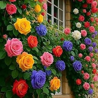 Climbing Rose Bushes Ready to Plant, Well-Rooted, Hardy Roses Tree 5 to 10 Inc Tall, Fragrant, Outdoor Planting (Assorted)