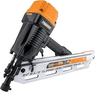 Freeman PFR3490 Pneumatic 34 Degree 3-1/2" Framing Nailer with Belt Hook