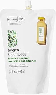 Briogeo Superfoods Banana + Coconut Nourishing Conditioner, Replenish Dull, Dry Hair & Supports Healthy Hair & Scalp, Vegan, Phalate & Paraben-Free, 33.8 Ounces, 1 Pack