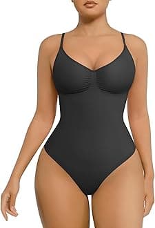 Shapewear Bodysuit for Women Tummy Control Waist Bodysuit Thong Shapewear Body Shaper Going Out