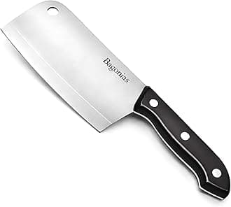 Bagonia Meat Cleaver Knife 7 Inch, Heavy Duty Stainless Steel Kitchen Cleaver & Vegetable Chopper Knife for Meat, Chicken & Vegetables, Multipurpose Butcher Knife for Home Kitchen & Restaurant
