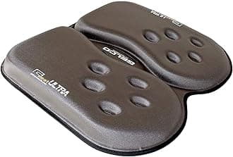 GSeat Ultra Ergonomic Gel Seat Cushion - Helps Prevent Relieve and Recover From Lower Back and Tailbone Pain- Outstanding Lumbar Support - Portable Therapeutic Seat Pad for Home Office Driving and more. Carbon Gray