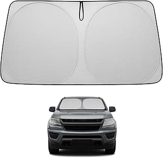 Proadsy Front Windshield Sun Shade Foldable Sunshade Protector Custom Fit 2015-2022 Chevrolet Colorado Pickup Truck Accessories 2023 Upgrade