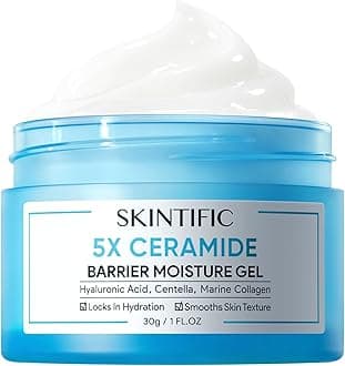 SKINTIFIC Moisturizing Cream | Face Moisturizer for All Skin | Facial Creams with Hyaluronic Acid and 5X Ceramides | Hydrating Moisturizer | Fragrance Free Non-Comedogenic