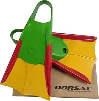 DORSAL Bodyboard Bodysurfing Floating Swimfins (Flippers) Comfortable Natural Gum Rubber for Swimming, Diving, Surfing