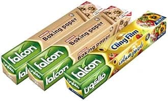 TONR FALCON Baking Paper 2(10M*30 CM),Cling Film 1(3.96m*30 cm),Offer Pack