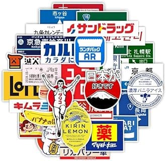 Indicator Sticker Set, 31 Pieces, Symbol & Logos, Waterproof Decals, Suitable For Suitcases, Laptops, Motorcycles, Helmets, and More