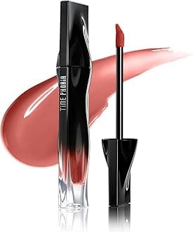 Stellar Dust Lip Stain 01 Calyptra, Transfer-Proof & Smudge-Proof Lip Gloss, Nude Brown Tinted Glossy Finish, High-Pigment Vibrant Color, Hydrating Lightweight Long-Lasting Lip Makeup