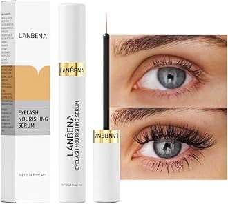 LANBENA Eyelash Growth Serum, Advanced Eyelash Treatment - Lash Serum for Eyebrow Growth, Supports Visible Lash Fullness & Length, Gentle for Daily Use, 4ml