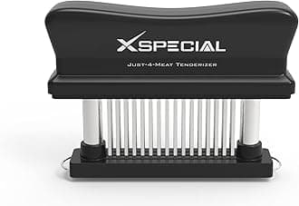 XSpecial Meat Tenderizer Tool 48 Blades Stainless Steel - Kitchen Cooking Gadgets Tools with Ultra Sharp Needle That Makes Steak & Chicken Tender - No More Hammer, Meat Pounder Or Mallet