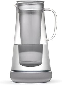 Home Pitcher Glass and Silicone Base 7 Cup Pebble