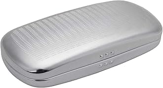 Sunglasses Case Striped Aluminum Hard Shell Metal Spectacles Box Eyeglasses Case for Women & Men