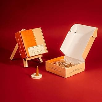 Sandalwood Incense Cones - 40 Organic Scented Cones Per Pack - Charcoal Free Dhoop Cones - Christmas Incense