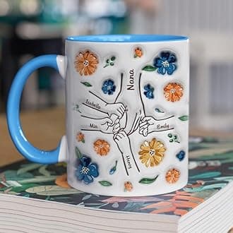 Pawfect House Mothers Day Mug Gifts For Mom Grandma, Personalized Ceramic Mugs, Mother's Day Gift for Moms From Daughters Sons, Travel Coffee Cups For Women Nana Gigi Mimi Gifts, Best Mom Ever Gift