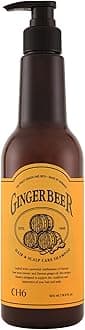Ginger Beer Hair & Scalp Care Shampoo - for hair loss | Recover Damaged Scalp, Rich with German Beer Yeast for Hair Regrowth and Thickening, Thinning hair, Sulfate free, 16.9 fl oz