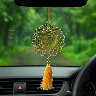 Acrylic Om Car Hanging Dream Catcher – Spiritual & Decorative Om Symbol for Car, Office & Home | Acrylic Wall Hanging Dreamcatcher | Positive Energy, Protection & Serenity