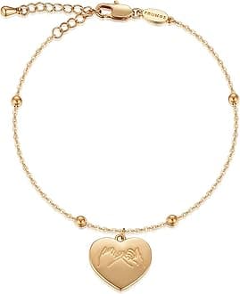 Dainty Layering Bracelets for Women 18 k Gold Plated Fashion Adjustable Chunky Cuban Paperclip Link Chain Bracelets Jewelry for Women Girls Gift