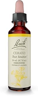 Bach Original Flower Remedies, Cerato - Trust Intuition - Natural Homeopathic Flower Essence for Emotional Balance - Vegan, Gluten Free, Sugar Free - 20mL Dropper