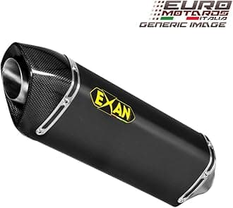 Yamaha Tmax 530 2012-16 Exan Exhaust Full System OVAL X-BLACK Black Stainless Steel New