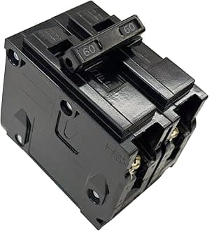 QP260 60A 2-Pole Circuit Breaker Type QP - Plug-in Mount 10kA 120/240V Thermal Magnetic - Compatible with Siemens PL/ES Load Centers & Panel Boxes