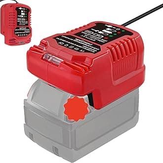 M-18 Multi-Voltage Battery Charger Replacement for Milwaukee Charger Comaptible with Milwaukee M18 18V Lithium-ion Batteries 48-11-1862, 48-11-1880, 48-11-1850, 48-11-1852, 48-11-1812