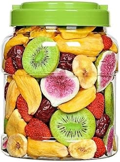 Crispy Fruits and Vegetables, Dried Fruits and Vegetables, Mixed Fruits, Dried Fruit Chips, Okra, Radish, Banana, Durian, Fig, Crispy Fruit Snacks, Chinese Snack Gift Package (10 Cans)