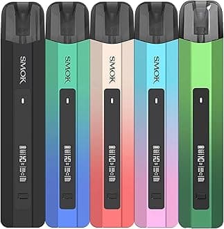 Smok Nfix Pro Kit – 25W Draw Activated Vape Pod Kit – 700mAh Type C Charging E Cigarette Pen Quick Charging – Adjustable Airflow - New Smok LP1 Coils (Black)