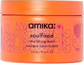 soulfood nourishing hair mask - hydrating hair care for dry, damaged strands - lightweight deep conditioner enriched with jojoba seed oil + seabuckthorn - restores softness + shine (250 ml)